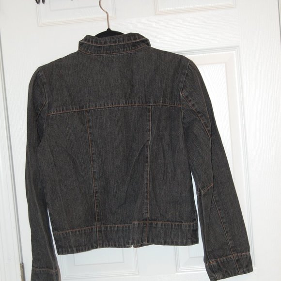 Faded Glory 1972 Women's Dark Blue Denim Zipper Front Jacket Size Large - Picture 11 of 16